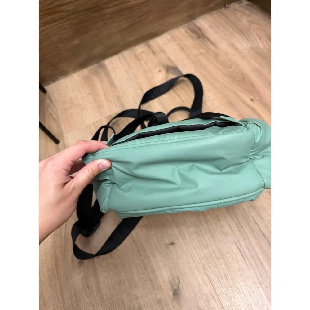 Calpak Sage Green Puffer Small Backpack